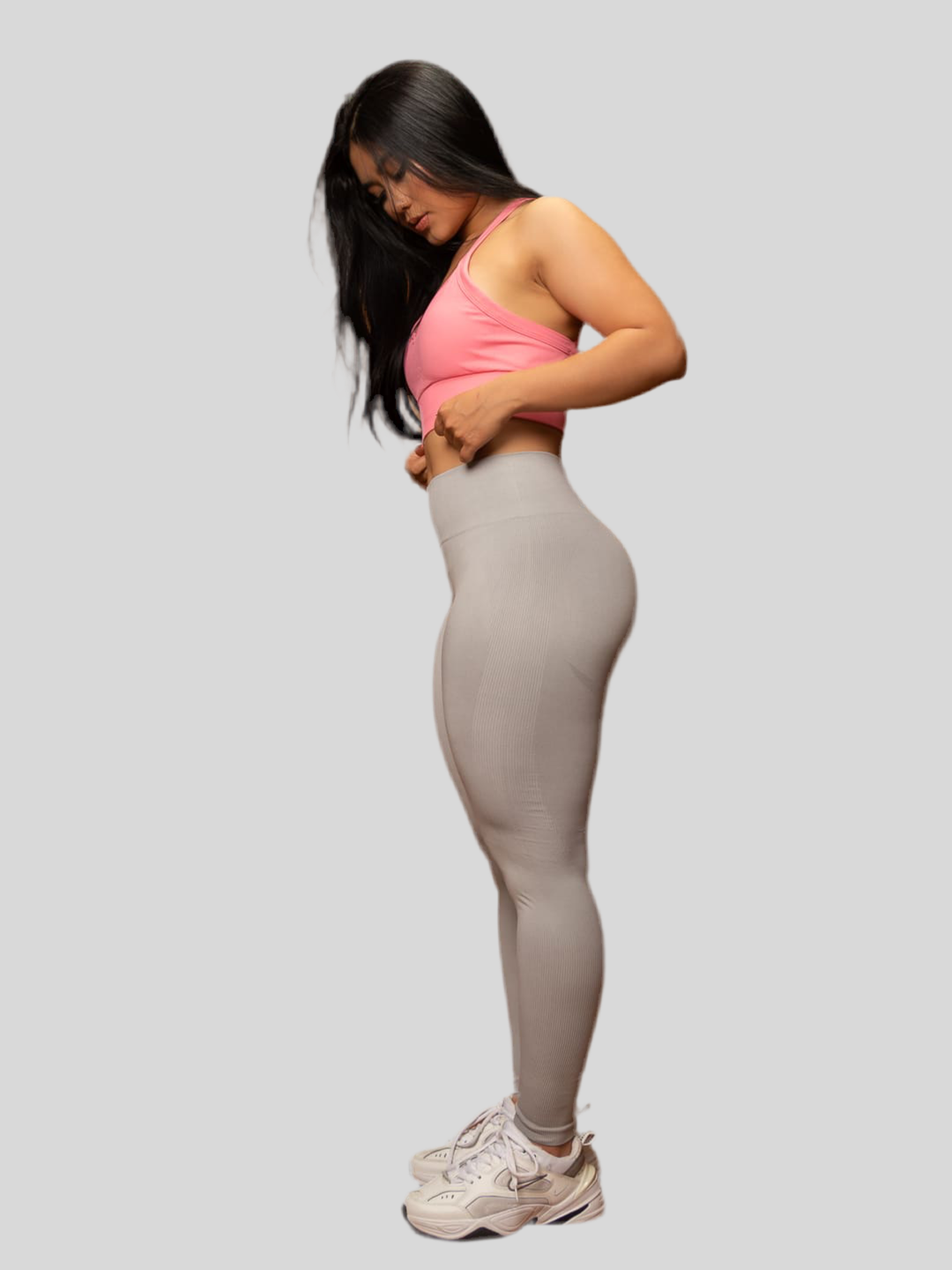Leggings Push Up Silver half moon