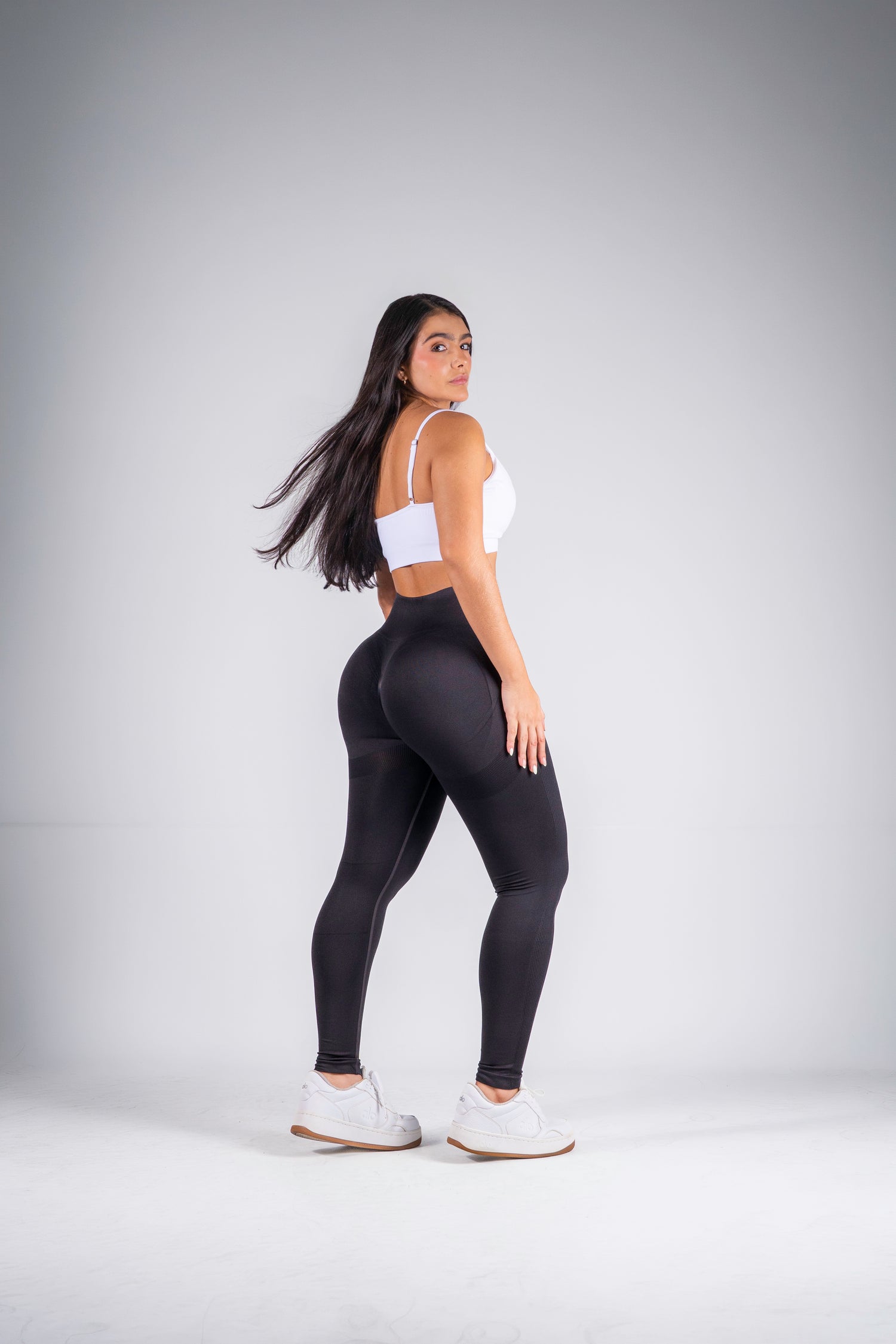Leggings Push Up Gris Oscuro