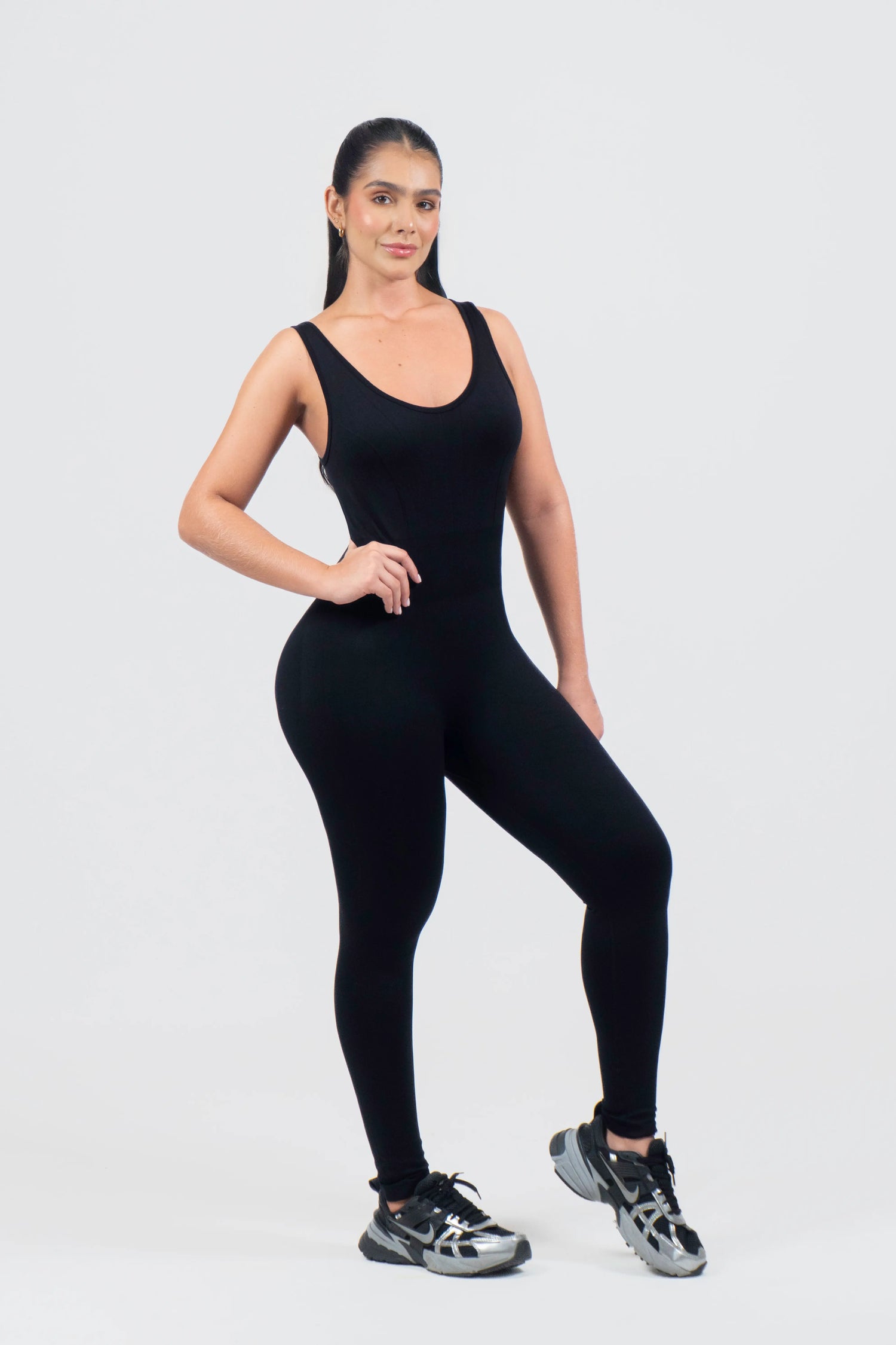 Enterizo Deportivo Amber - Negro