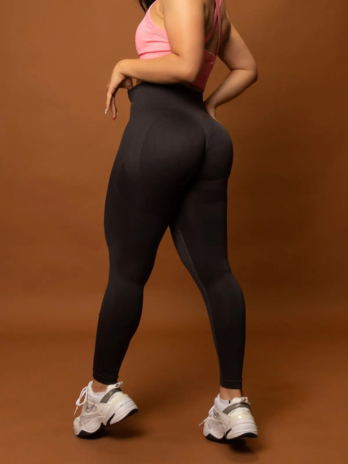 Leggings Push Up Gris Oscuro